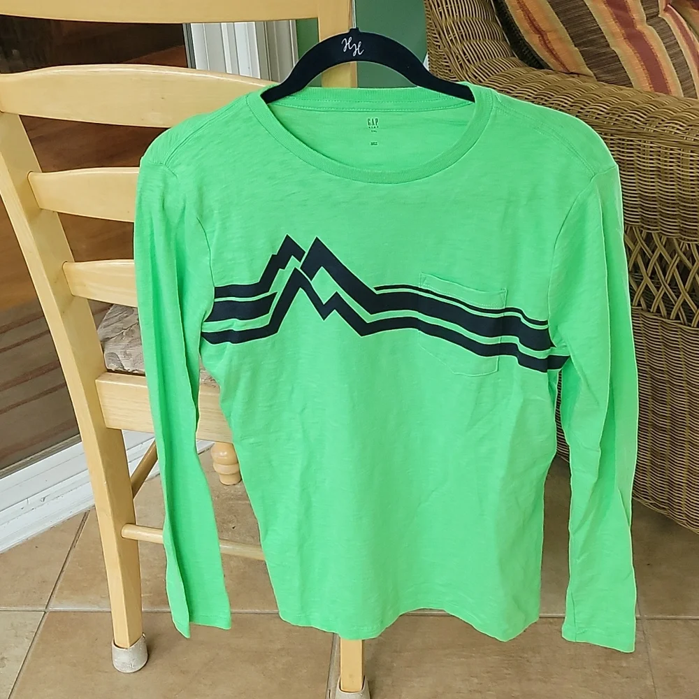 Gap green pocket long sleeve XXL/14